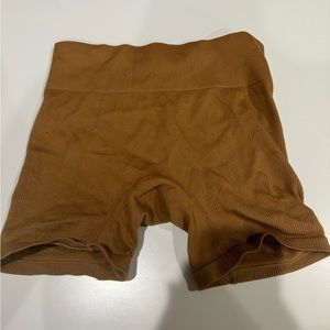 Tan ribbed wild fable booty shorts